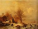 Kruseman_Frederick_Marianus_Figures_In_A_Frozen_Winter_Landscape